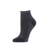 Zkano Ankle Medium Women's Zig Zag - Organic Cotton Socks Anklet - Black organic-socks-made-in-usa