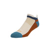 Zkano Basic & Sport Large (mens shoe size 8 - 12.5) Ascent - Performance Organic Cotton No Show - Wheat organic-socks-made-in-usa
