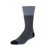 Zkano Boot Socks Large Men's Cushioned Organic Cotton Boot Socks - Slub Effect / Charcoal Marl organic-socks-made-in-usa