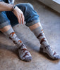 Zkano Crew Large Men's Organic Cotton Crew Socks - Stampede / Grey organic-socks-made-in-usa