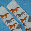 Zkano Crew Large Men's Organic Cotton Crew Socks - Stampede / Grey organic-socks-made-in-usa