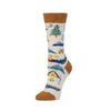 Zkano Crew Medium Women's Adventurer - Organic Cotton Socks Crew - Wheat organic-socks-made-in-usa