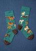 Zkano Crew Medium Women's Wild Horses - Organic Cotton Socks Crew - Clover organic-socks-made-in-usa
