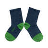 Zkano Kids Kids - Ribbed Organic Cotton Crew Socks - Navy organic-socks-made-in-usa