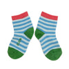 Zkano Kids Kids - Striped Organic Cotton Crew Socks - Sky organic-socks-made-in-usa