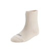Zkano Kids Kids - ribbed organic cotton crew socks - natural organic-socks-made-in-usa